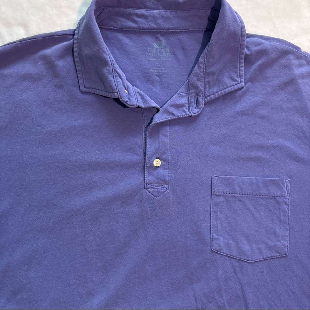 Peter Millar Mountainside Men’s Large Purple Polo